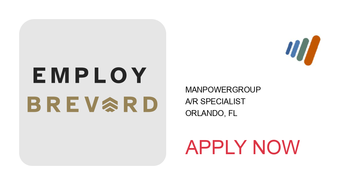 Apply to A/R Specialist position with ManpowerGroup in Orlando, FL