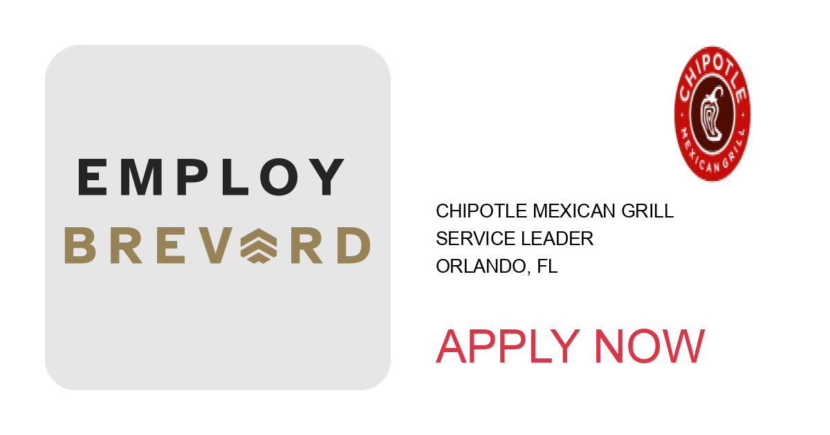 Apply to Service Leader position with Chipotle Mexican Grill in Orlando, FL