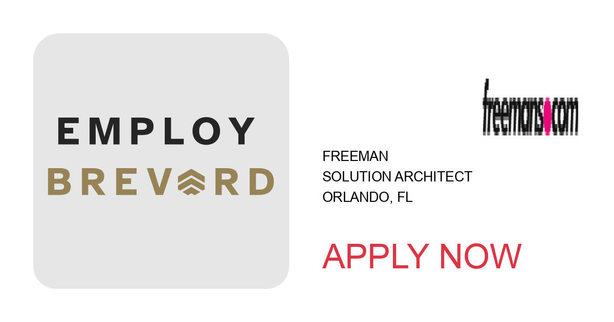 Apply to Solution Architect position with FREEMAN in Orlando, FL