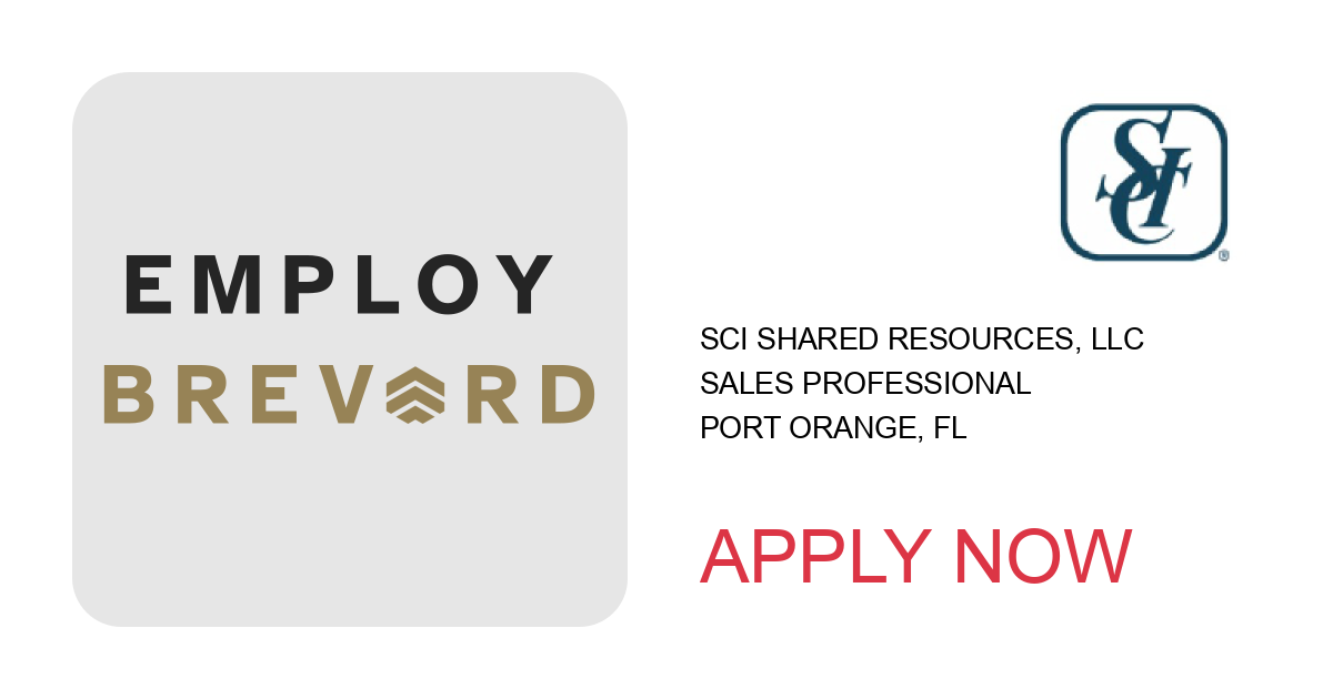 Apply to SALES PROFESSIONAL position with SCI Shared Resources, LLC in Port Orange, FL