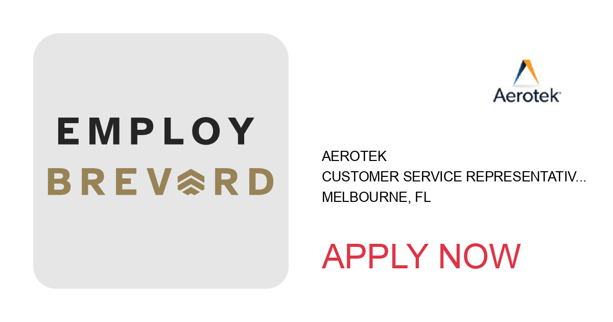 Apply to Customer Service Representative position with Aerotek in Melbourne, FL