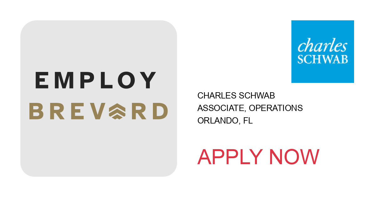 Apply to Associate, Operations position with Charles Schwab in Orlando, FL