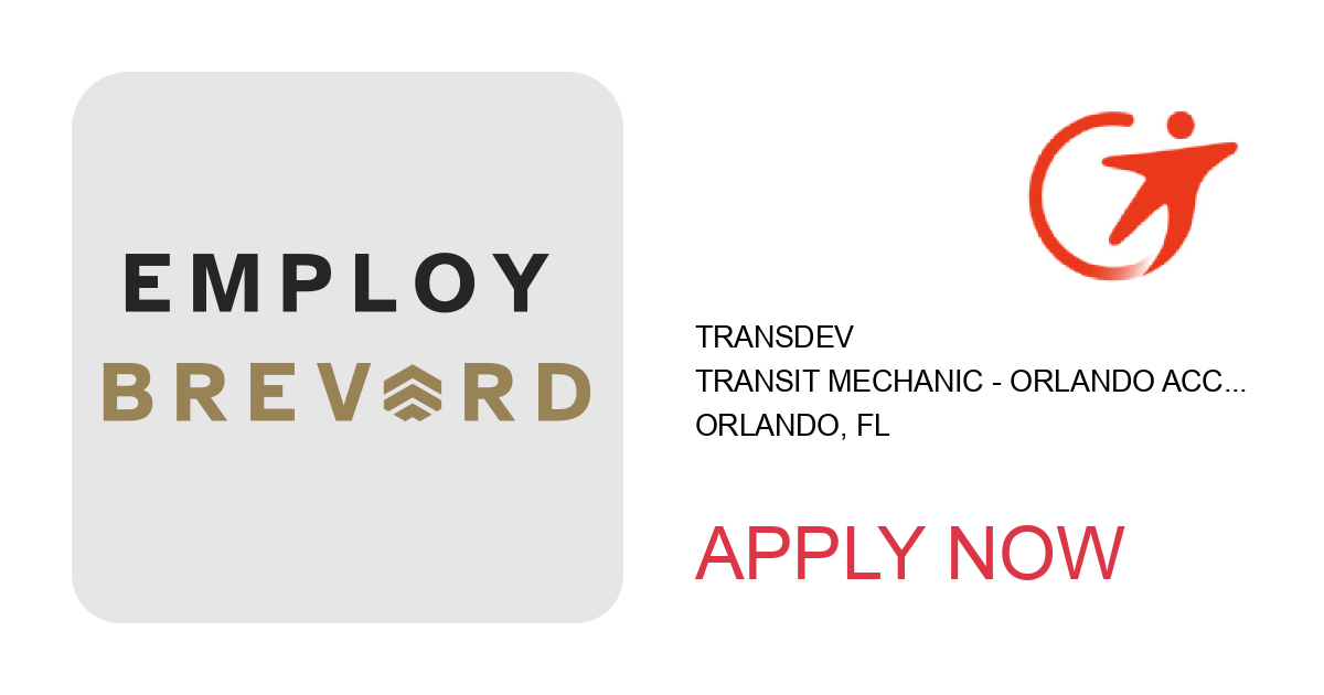 Apply to Transit Mechanic - Orlando Access LYNX position with Transdev in Orlando, FL