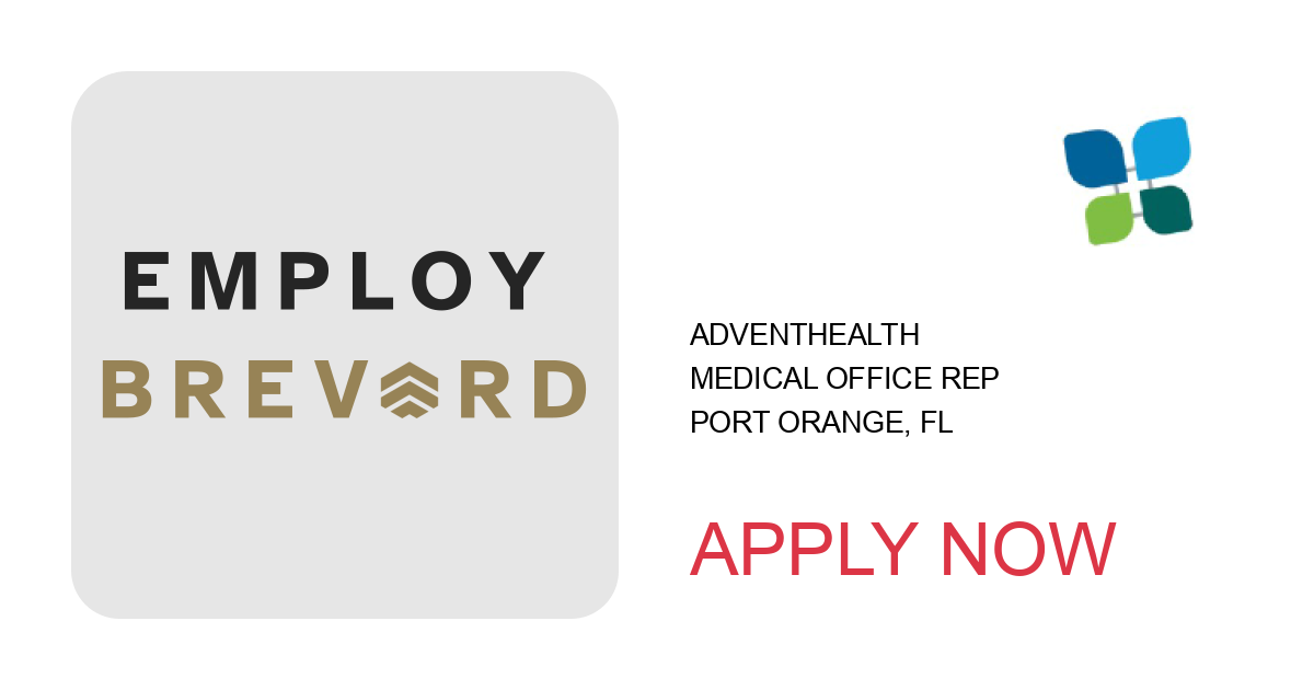 Apply to Medical Office Rep position with AdventHealth in Port Orange, FL