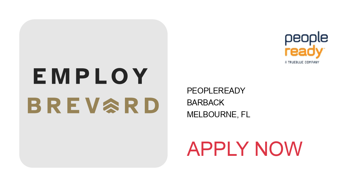 Apply to Barback position with PeopleReady in Melbourne, FL