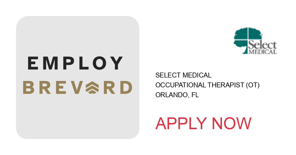 Apply to Occupational Therapist (OT) position with Select Medical in Orlando, FL