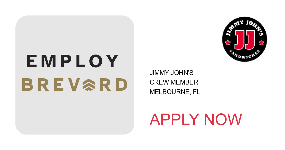 Apply to Crew Member position with Jimmy John's in Melbourne, FL