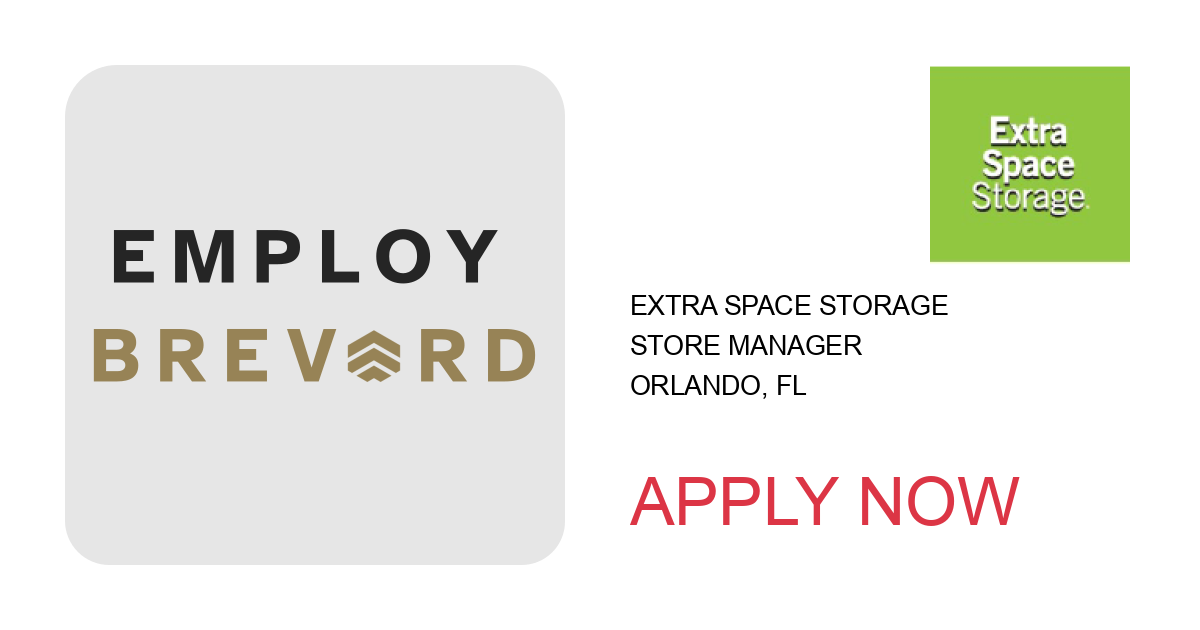 Apply to Store Manager position with Extra Space Storage in Orlando, FL