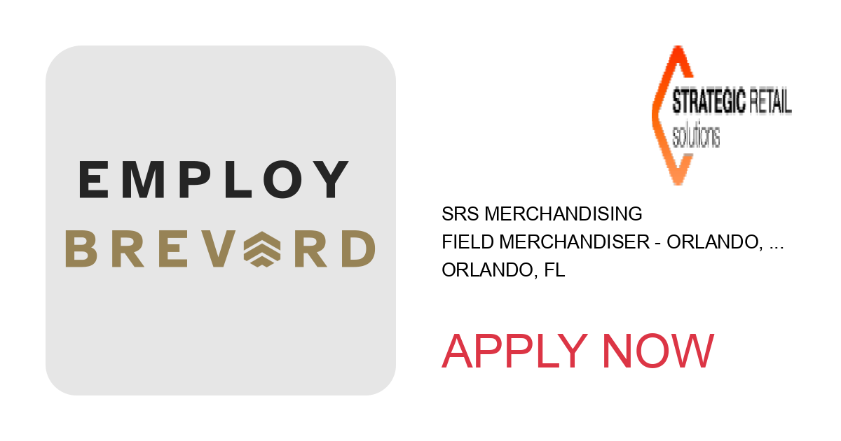 Apply to Field Merchandiser - Orlando, FL position with SRS Merchandising in Orlando, FL