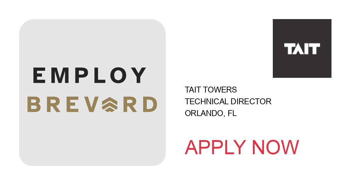 Apply to Technical Director position with TAIT Towers in Orlando, FL