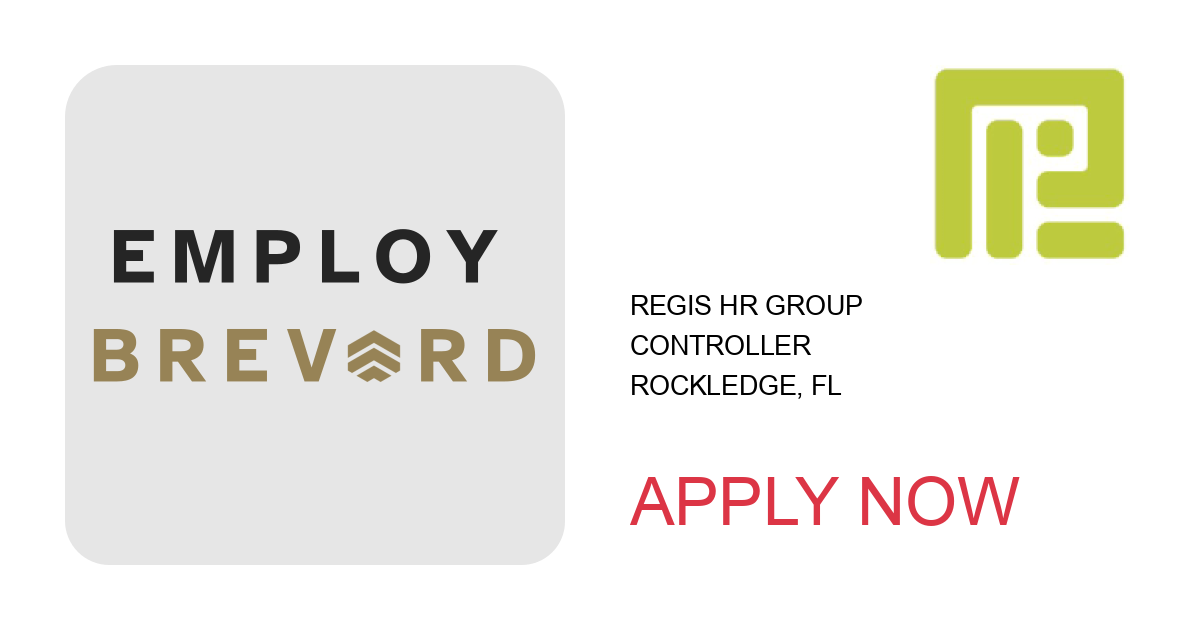 Apply to Controller position with Regis HR Group in Rockledge, FL