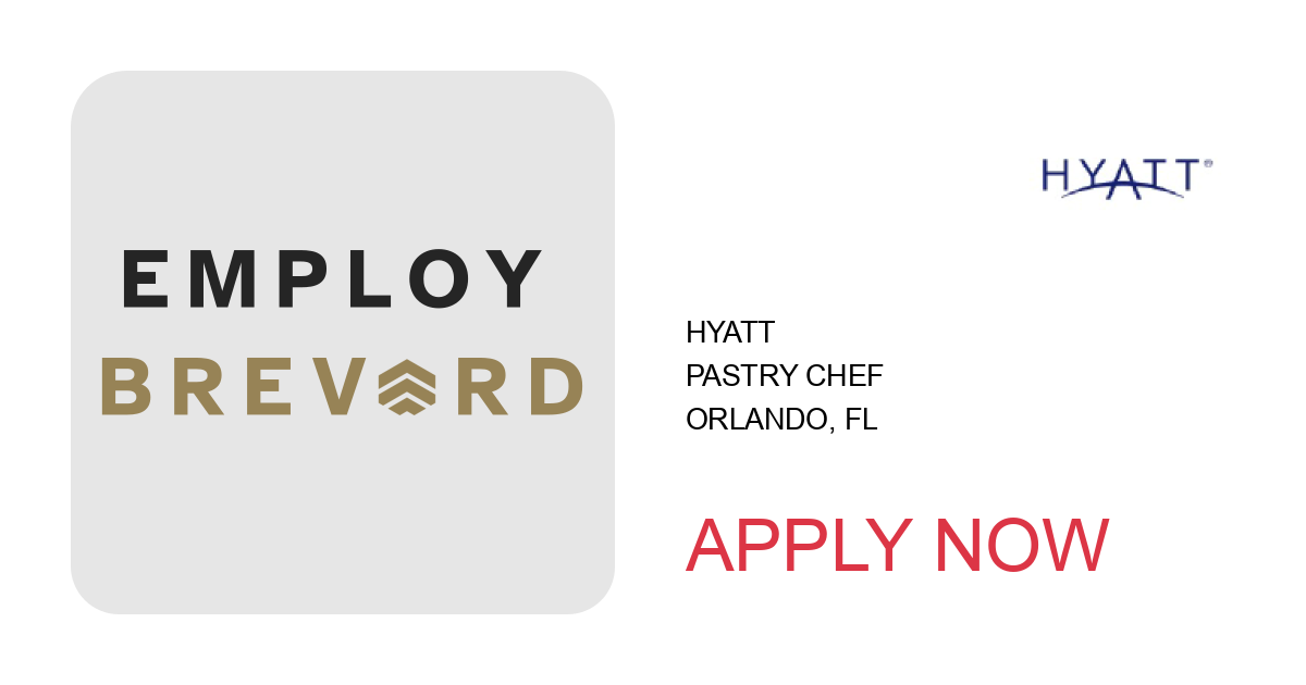 Apply to Pastry Chef position with Hyatt in Orlando, FL