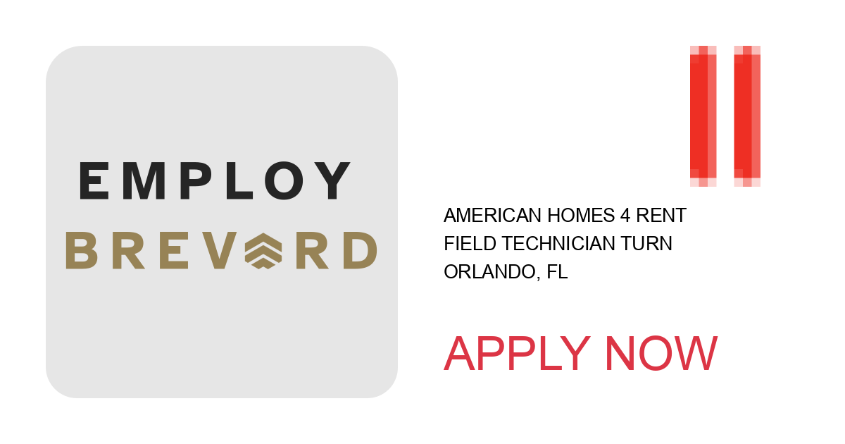 Apply to Field Technician Turn position with American Homes 4 Rent in Orlando, FL