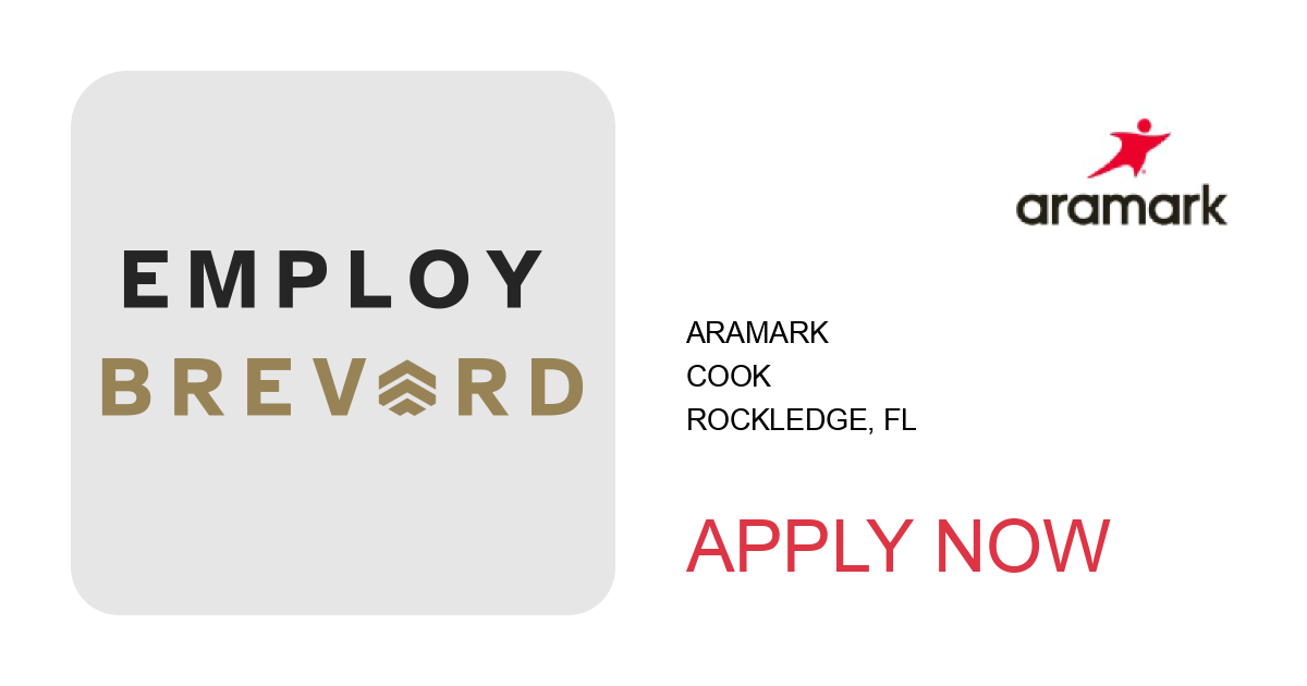 Apply to Cook position with ARAMARK in Rockledge, FL