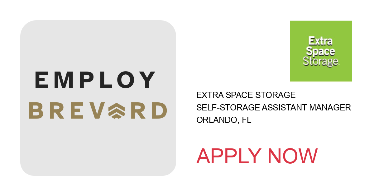 Apply to Self-Storage Assistant Manager position with Extra Space Storage in Orlando, FL