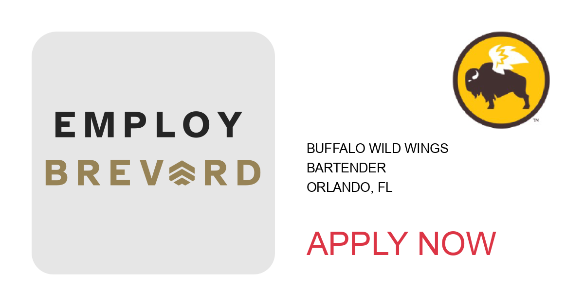 Apply to Bartender position with Buffalo Wild Wings in Orlando, FL