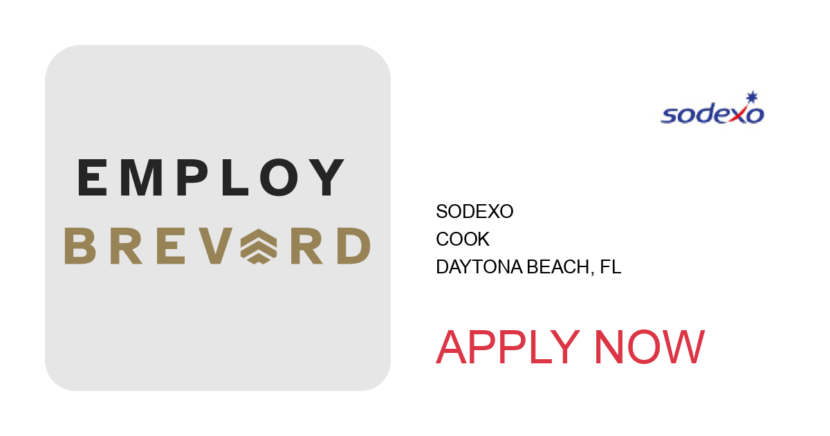 Apply to Cook position with Sodexo in Daytona Beach, FL