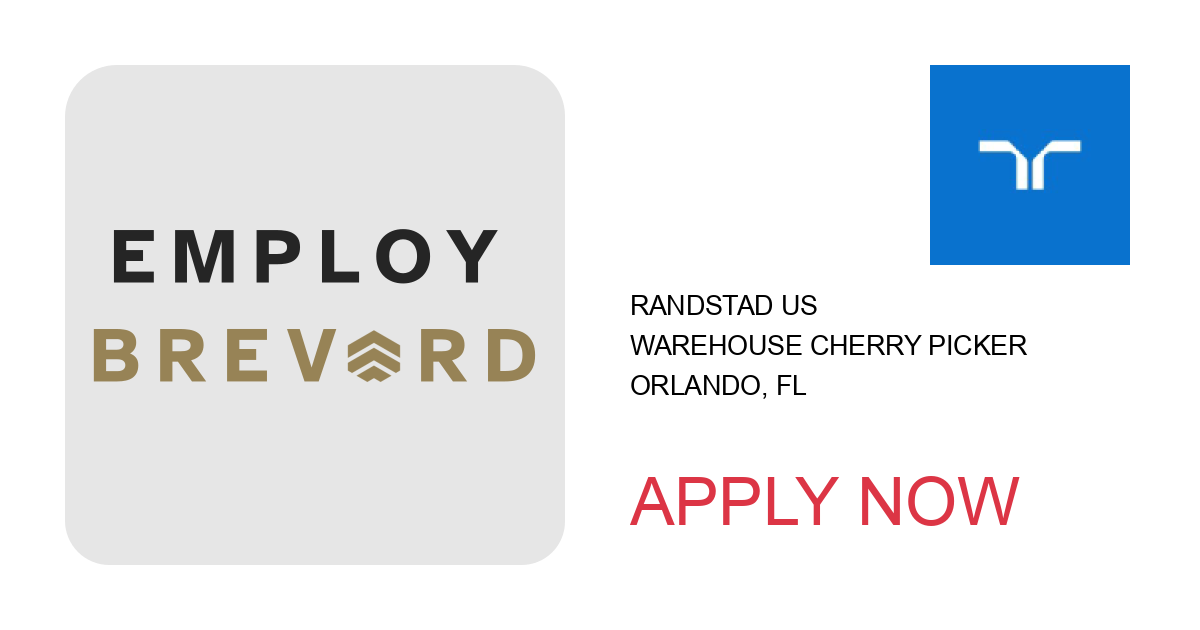 Apply to warehouse cherry picker position with Randstad US in Orlando, FL