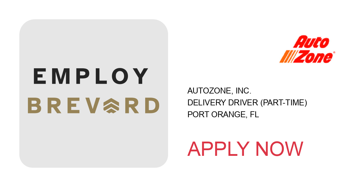 Apply to Delivery Driver (Part-Time) position with AutoZone, Inc. in Port Orange, FL