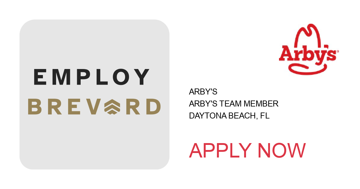 Apply to Arby's Team Member position with Arby's in Daytona Beach, FL