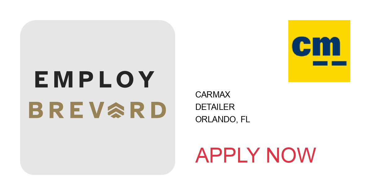 Apply to Detailer position with CARMAX in Orlando, FL