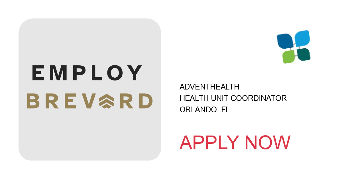 Apply to Health Unit Coordinator position with AdventHealth in Orlando, FL