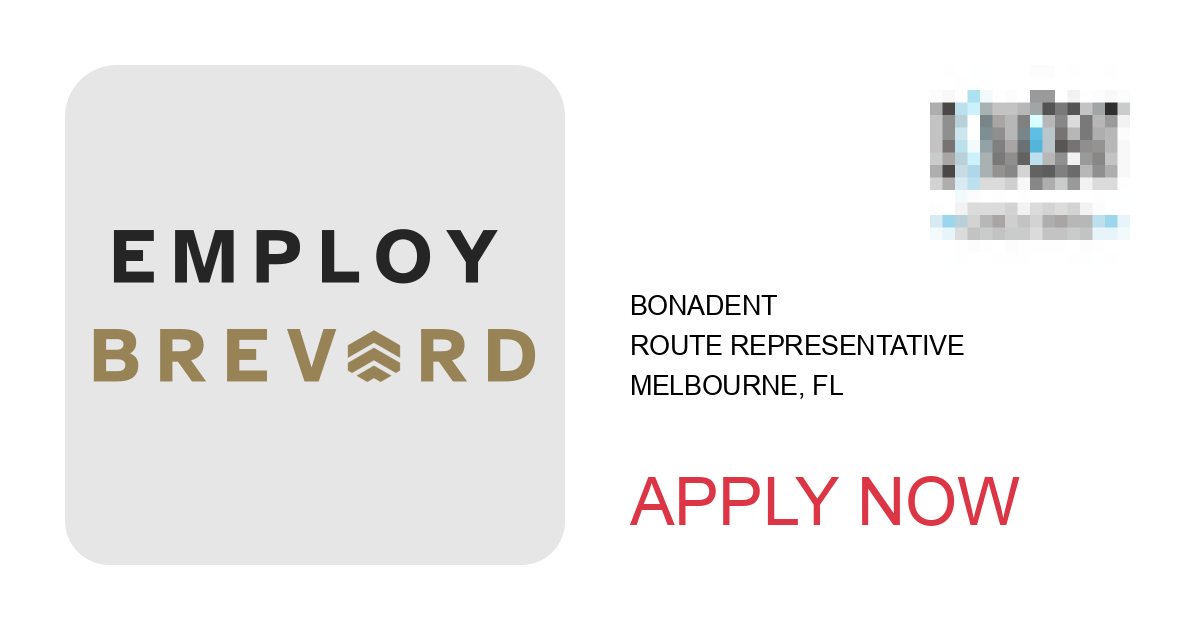 Apply to Route Representative position with Bonadent in Melbourne, FL