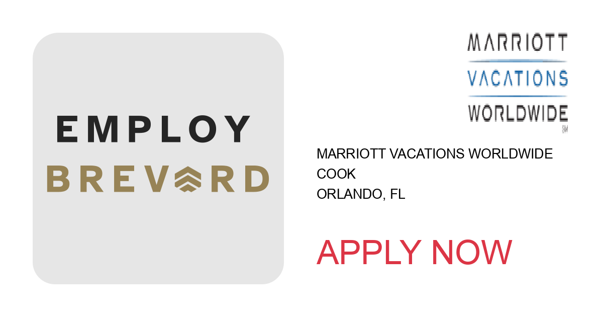 Apply to Cook position with Marriott Vacations Worldwide in Orlando, FL