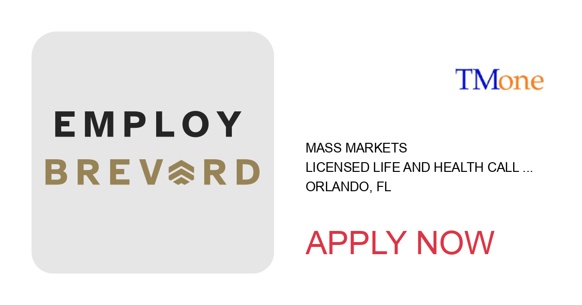 Apply to Licensed Life and Health Call Center Representative position with Mass Markets in Orlando, FL