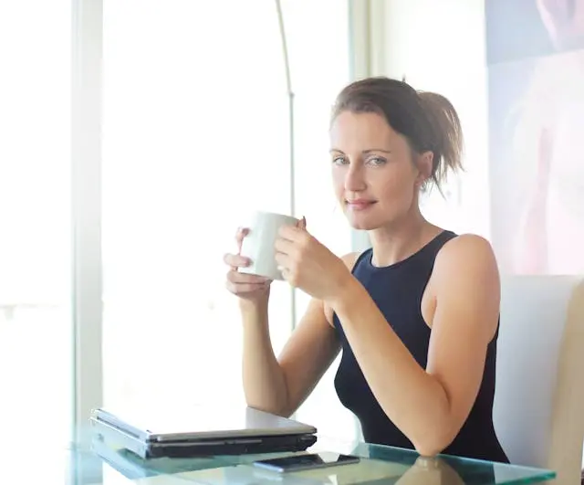 Job Seeker Working At Desk Image